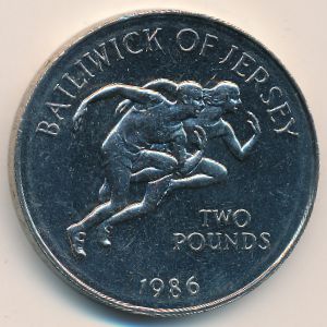 Джерси, 2 фунта (1986 г.)