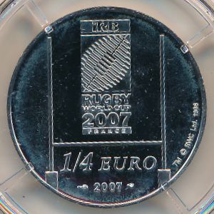 France, 1/4 euro, 2007