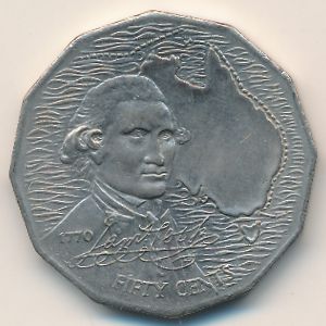 Австралия, 50 центов (1970 г.)
