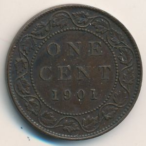Канада, 1 цент (1901 г.)