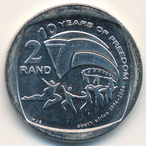 ЮАР, 2 рэнда (2004 г.)