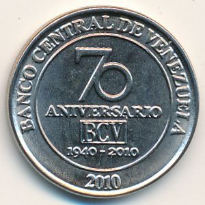 Venezuela, 50 centimos, 2010