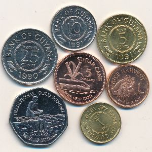 Гайана, Набор монет