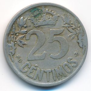 Испания, 25 сентимо (1925 г.)