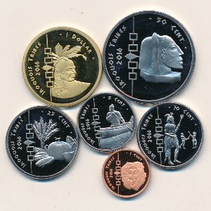 Ирокезы., Набор монет (2016 г.)