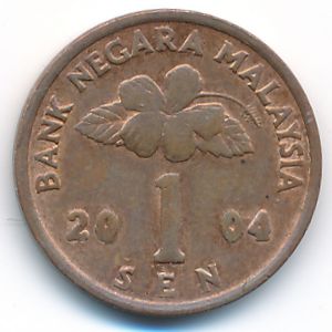 Malaysia, 1 sen, 2004