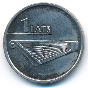 Латвия, 1 лат (2013 г.)