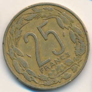 Центральная Африка, 25 франков (1986 г.)