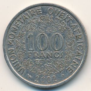 Западная Африка, 100 франков (2002 г.)