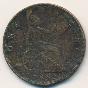 Великобритания, 1 пенни (1882 г.)