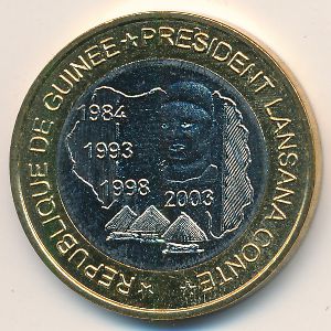 Гвинея., 6000 франков КФА (2003 г.)