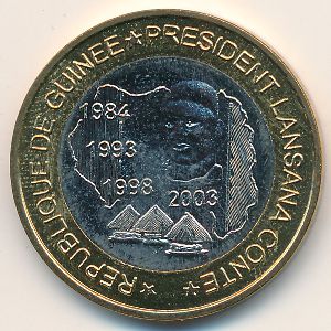 Гвинея., 6000 франков КФА (2003 г.)