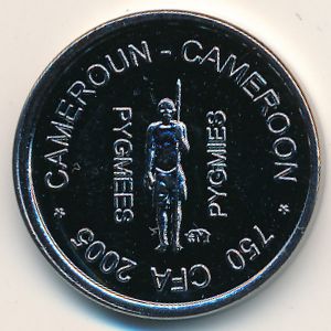 Камерун., 750 франков КФА (2005 г.)