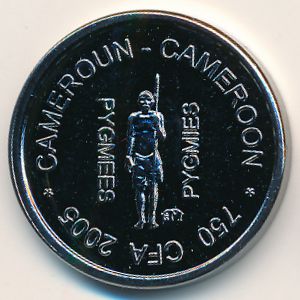 Cameroon., 750 francs CFA, 2005