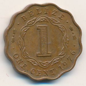 Belize, 1 cent, 1973–1976