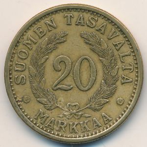 Финляндия, 20 марок (1938 г.)