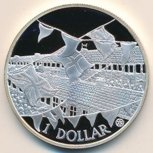 Острова Кука, 1 доллар (2002 г.)