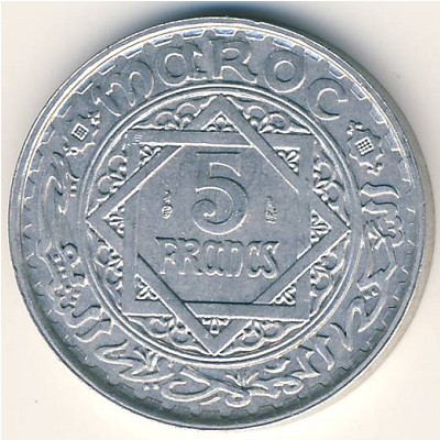 Марокко, 5 франков (1951 г.)
