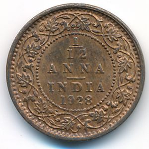 British West Indies, 1/12 anna, 1928