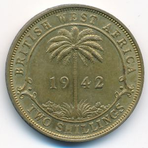 Британская Западная Африка, 2 шиллинга (1942 г.)