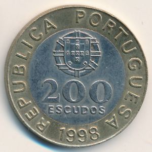 Portugal, 200 escudos, 1998