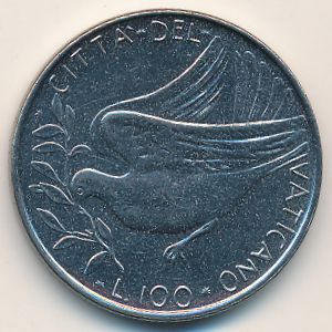 Ватикан, 100 лир (1971 г.)