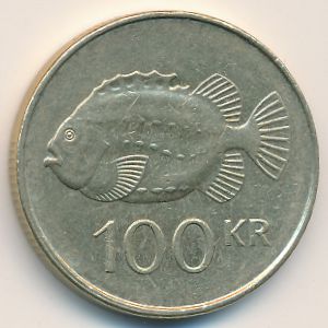 Исландия, 100 крон (1995 г.)