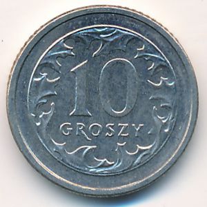 Польша, 10 грошей (1991 г.)