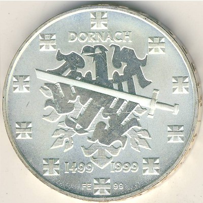 Switzerland, 20 francs, 1999