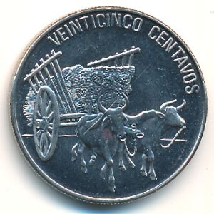 Dominican Republic, 25 centavos, 1991