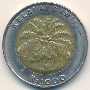 Индонезия, 1000 рупий (2000 г.)