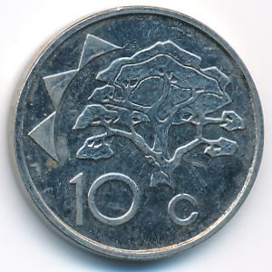 Намибия, 10 центов (2002 г.)