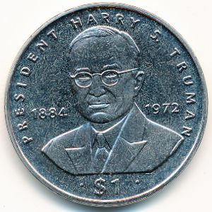 Либерия, 1 доллар (1995 г.)