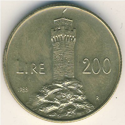 Сан-Марино, 200 лир (1988 г.)