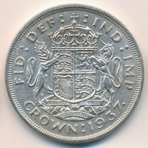 Великобритания, 1 крона (1937 г.)