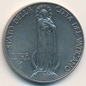 Ватикан, 1 лира (1931 г.)
