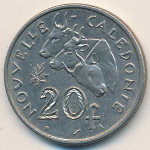Новая Каледония, 20 франков (1970 г.)