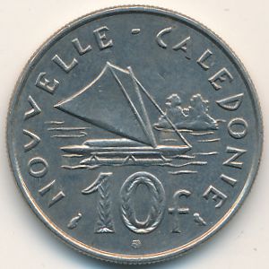 Новая Каледония, 10 франков (1973 г.)