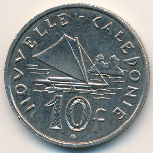 New Caledonia, 10 francs, 2006–2018