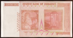 Зимбабве, 50000000000 долларов (2008 г.)