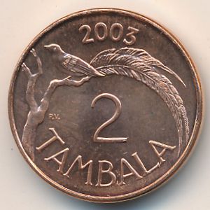 Malawi, 2 tambala, 2003