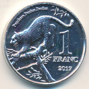 Katanga., 1 franc, 2017