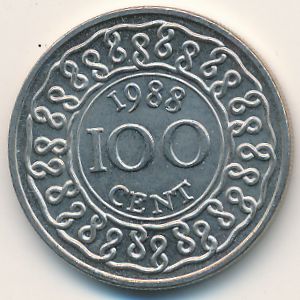 Суринам, 100 центов (1988 г.)