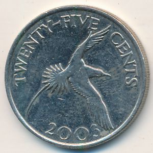 Бермудские острова, 25 центов (2003 г.)