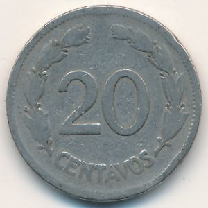 Эквадор, 20 сентаво (1937 г.)