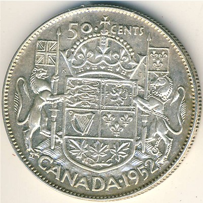 Canada, 50 cents, 1948–1952