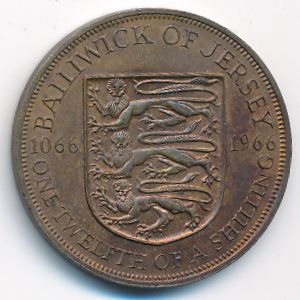 Джерси, 1/12 шиллинга (1966 г.)