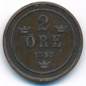 Швеция, 2 эре (1898 г.)