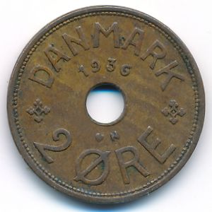 Дания, 2 эре (1936 г.)