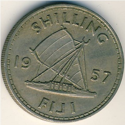 Фиджи, 1 шиллинг (1957–1965 г.)